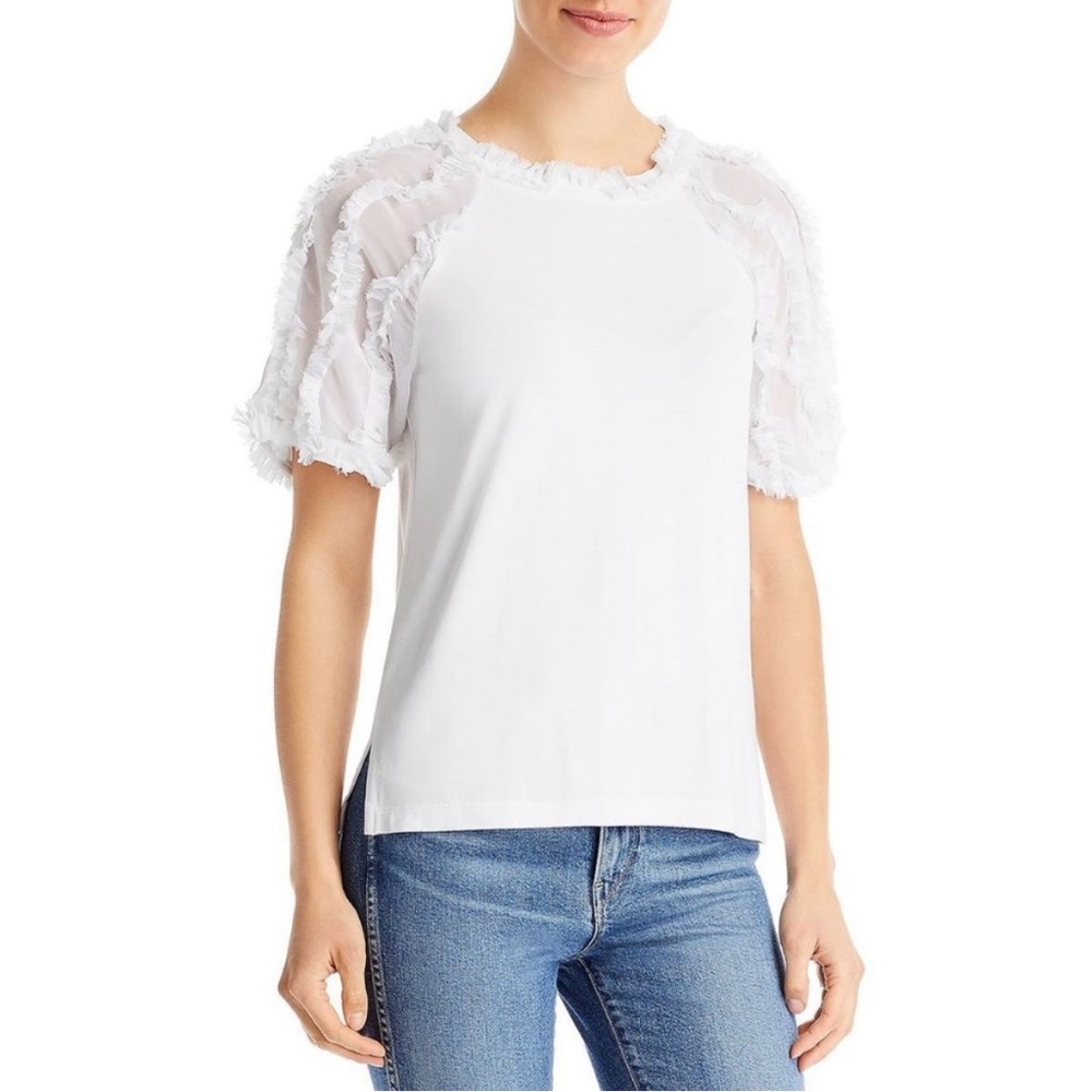 NWT Kobi Halperin Betsy Top with Ruffle Sleeves